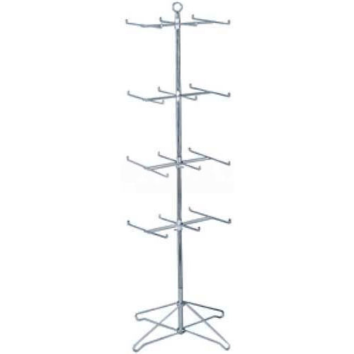 Economy Wire Display, 4 Tier Spinner, Zinc