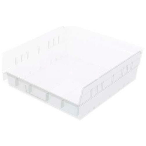 Akro-Mils Plastic Nesting Storage Shelf Bin 30170 - 11-1/8"W x 11-5/8"D x 4"H Clear - Pkg Qty 12