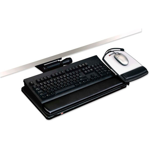 adjustable keyboard tray with mouse platform