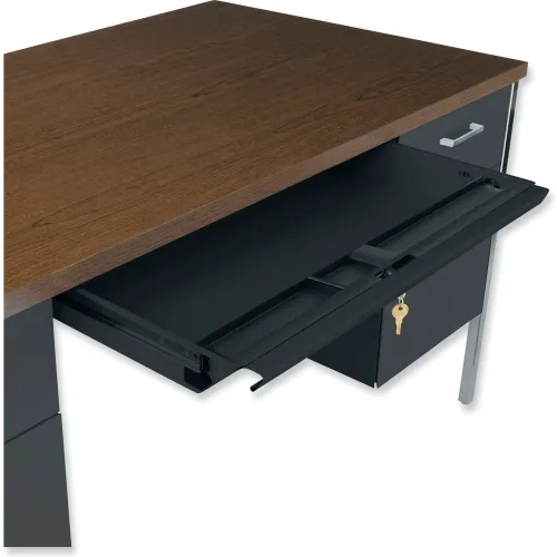 Alera double pedestal steel shop desk metal desk