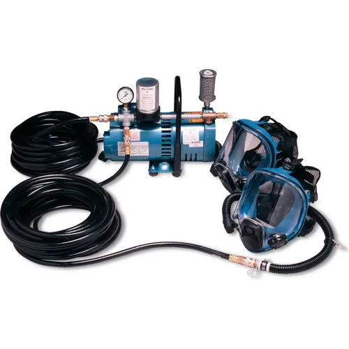 Allegro 9210-02 Full Mask Low Pressure System, 2 Workers, 100' Hose