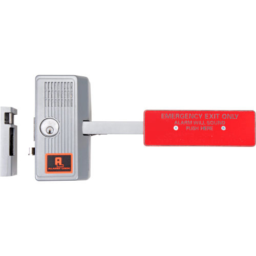 SirenLock™ Alarmed Exit Device w/ 18" Surface Mounted Push Paddle