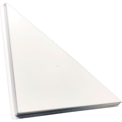 American Louver Triangle Ceiling Vent Air Diverter, for 2' x 2' T-Grid Diffusers, White