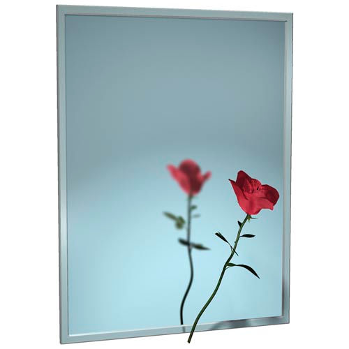 ASI® Stainless Steel Channel Frame Mirror - 24"Wx48"H - 0620-2448