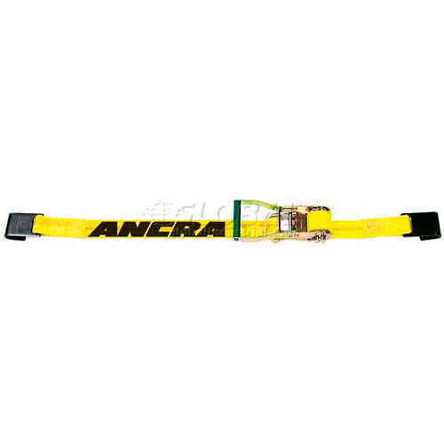 Ancra® 2" x 30' Ratchet Strap 45982-11 with Long-Wide Ratchet Buckle & Flat Hooks