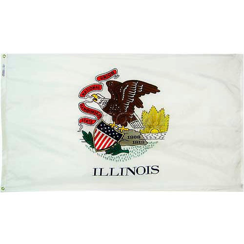 4X6 Ft. 100% Nylon Illinois State Flag