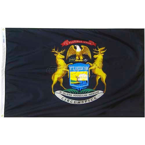 4X6 Ft. 100% Nylon Michigan State Flag