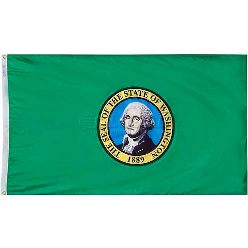 4X6 Ft. 100% Nylon Washington State Flag