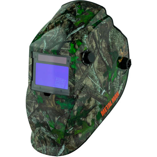 Metal Man® Big Window Auto Darkening Welding Helmet, Variable Shade Control - Camo