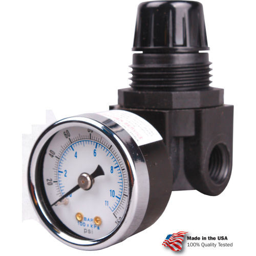 Arrow Mini Regulator R161g, Zinc, 1/8" Npt, 250 Psi - Min Qty 3
