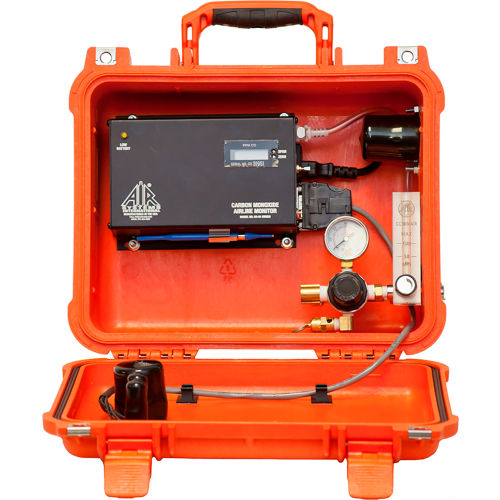 Air Systems Portable CO Monitor for Continuous In-Line Monitoring of Breathing Air, CO91-14LAC