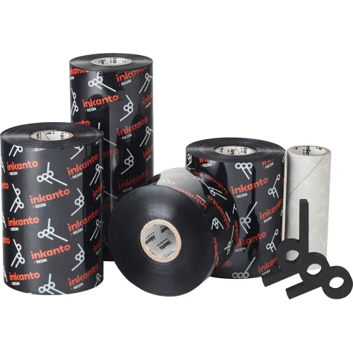 Inkanto AXR 7+ Premium Resin Ribbons, 83mm W x 450m, Black, 12