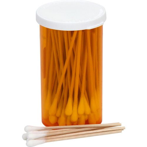 First Aid Only Non-Sterile Cotton Tipped Applicators, 3&quot; Wood Shaft, 100/vial - Pkg Qty 50