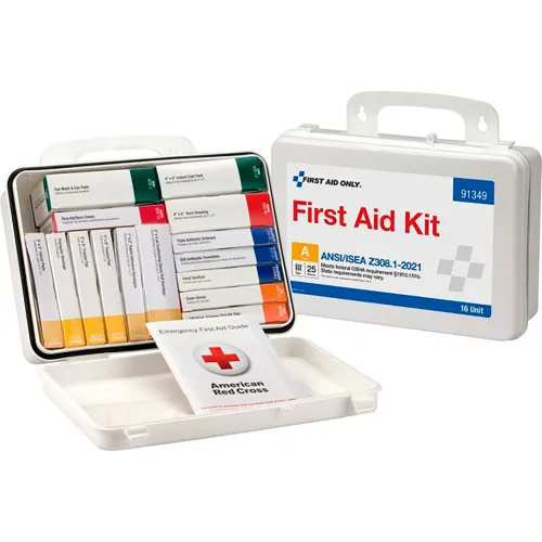 First Aid Only 16 Unit First Aid Kit, 25 Person, ANSI Compliant, Class