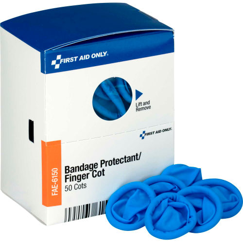 First Aid Only FAE-6150 SmartCompliance Refill Finger Cots, 50/Box