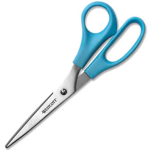 Westcott All Purpose Value Stainless Steel Scissors 8 Pointed Blue