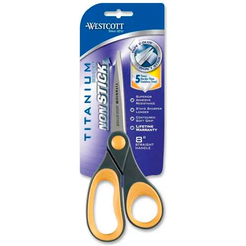 Westcott 7 in. Straight Titanium Bonded Scissors