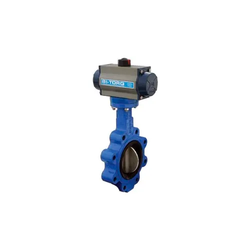 BI-TORQ 2" Wafer Style Butterfly Valve W/ EPDM Seals and Dbl. Acting Pneum. Actuator