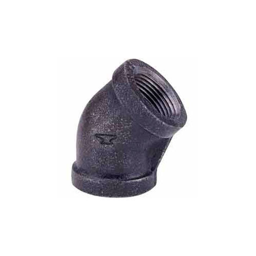 1-1/4 In. Black Malleable 45 Degree Elbow 150 PSI Lead Free
