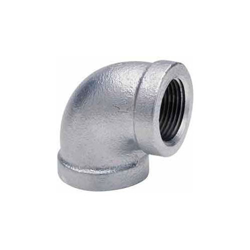1-1/2 In Galvanized Malleable 90 Degree Elbow 150 PSI Lead Free