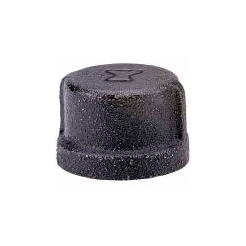 3/4 In. Black Malleable Cap 150 PSI Lead Free