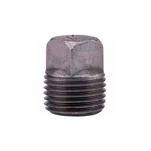 1 In. Black Malleable Square Head Plug 150 PSI Lead Free