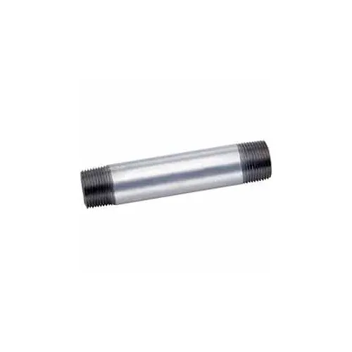 1 In X Close Galvanized Steel Pipe Nipple 150 PSI Lead Free