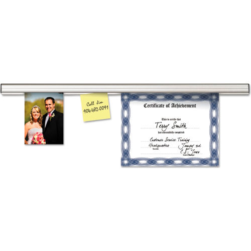 Advantus Grip-A-Strip Mounting Rail - 96" x 1-1/2"