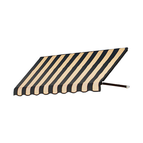 Awntech CR44-4KT, Window/Entry Awning 4' 4-1/2"W x 4'D x 4' 8"H Black/Tan