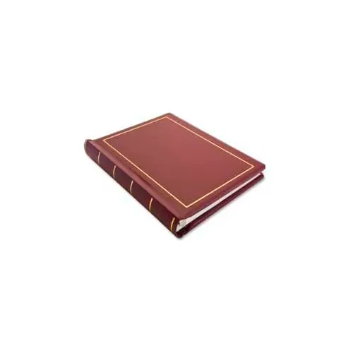 Wilson Jones&#174; Minute Book, 8-1/2&quot; x 11&quot;, Red Leather Cover, 250 Pages/Book