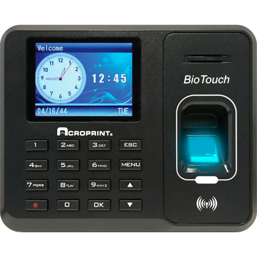 Acroprint BioTouch Biometric Fingerprint Time Clock 
