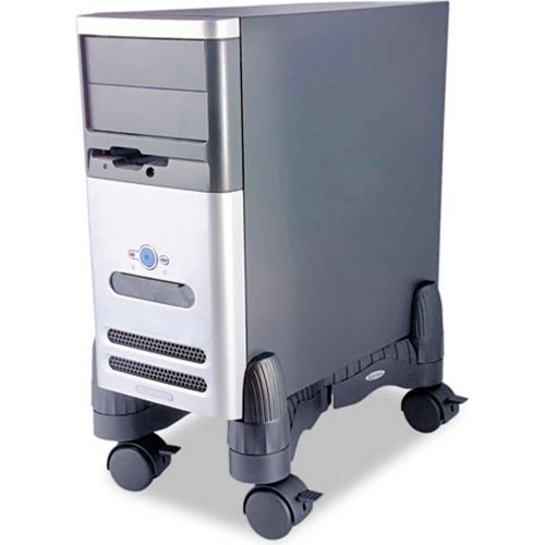 Kantek CS200B Mobile CPU Stand, 60 lbs. Capacity, Black