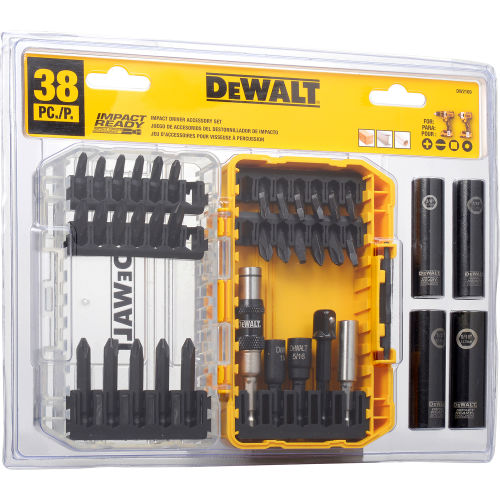 DeWALT® Impact Ready Fastening Set, DW2169, 38 Pieces