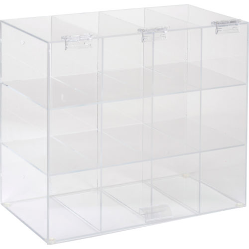 Horizon Mfg. Safety Glass Holder With Door, 5205, Holds 12 Glasses, 7-3/4"L