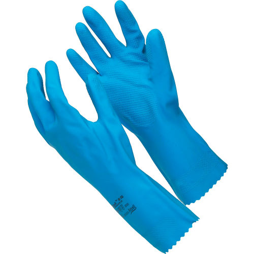 Natural Blue Chemical Resistant Gloves, Ansell 88-356, Unsupported,
																			