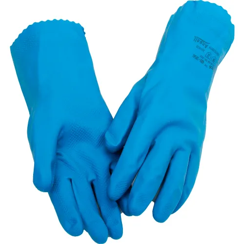 Ansell 88356 VersaTouch® Natural Blue Chemical Resistant Gloves, Size 9, 1 Pair Pkg Qty 12
