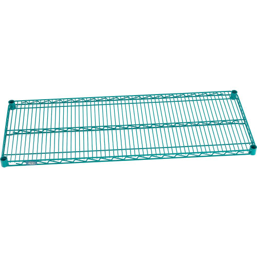 Nexel® Green Epoxy Wire Shelf, 48 W X 18 D, With Clips