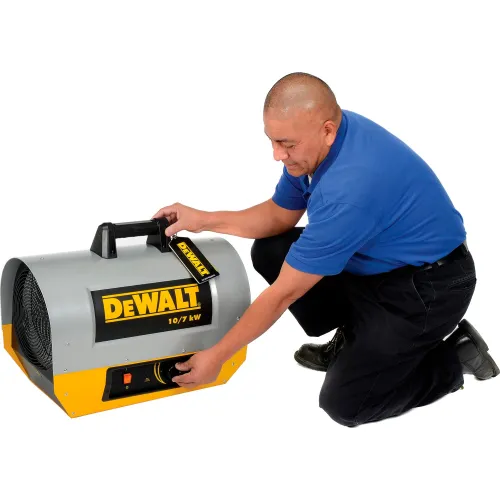 DeWALT® Portable Forced Air Electric Heater W/ Adjustable Thermostat, 120V,  1 Phase, 1650 Watt