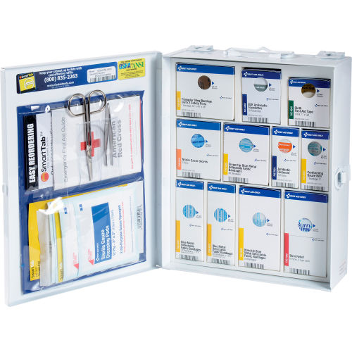 First Aid Only 1350-FAE-010 Metal First Aid Kit, Metal Detectable, 25 Person
																			