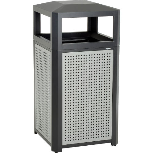 Safco® Evos™ Series Steel Garbage Can, 38 Gallon, 9934BL
																			