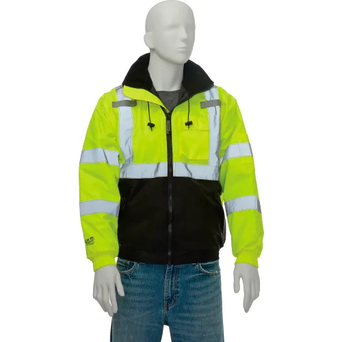 Tingley® J26112 Bomber II Hooded Jacket, Fluorescent Yellow