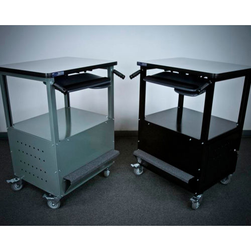 enclosed computer cart