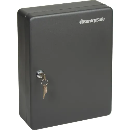 SentrySafe 50 Key Capacity KB-50 Key Box, Key Lock, 9-7/16W x 3-15/16D x  11-13/16H, Black