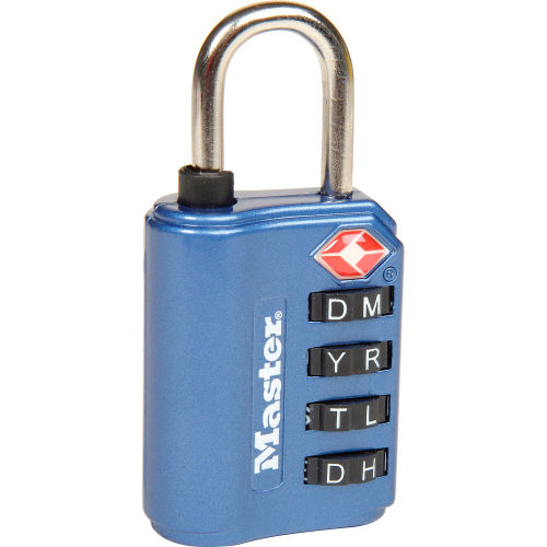 Master Lock® TSA-Accept Set-Your Own Combination Zinc Padlock, No.
