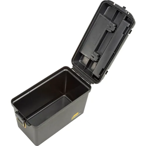 Plano Molding 1612-98 Field Box Large Without Tray/Gasket 15L x 8W x  10H, Black