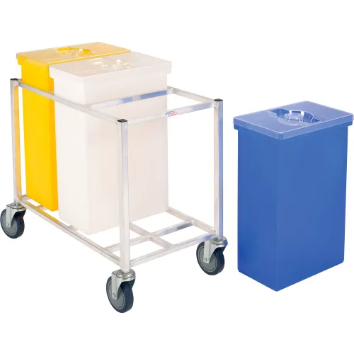 Carlisle® Ingredient Bin with Casters & Sliding Lid, White