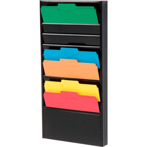 10 Pocket Medical Chart & Special Purpose Literature Rack - Black