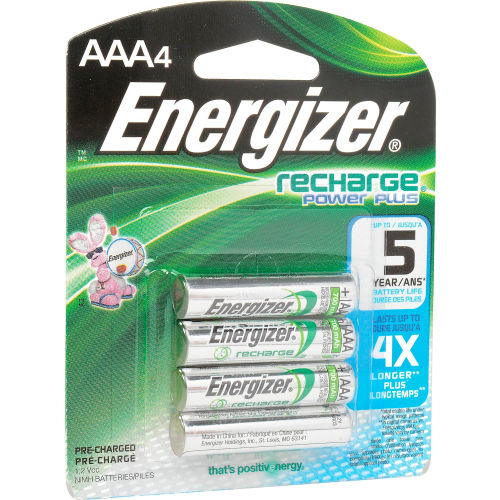 Energizer® AAA e² NiMH Rechargeable Batteries 4 per Pack
