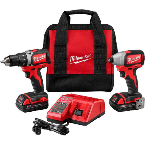 Milwaukee 2798-22CT M18 Compact Brushless Drill \u0026 Impact Combo Kit