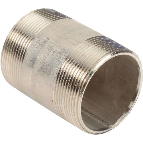 2 In. X 3 In. 304 Stainless Steel Pipe Nipple - 16168 PSI - Sch. 40
																			